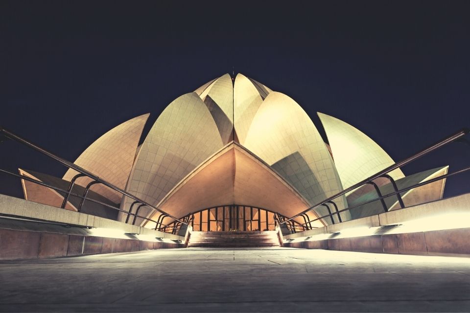 Lotus Temple Bahai Temple Delhi Darshan by Car